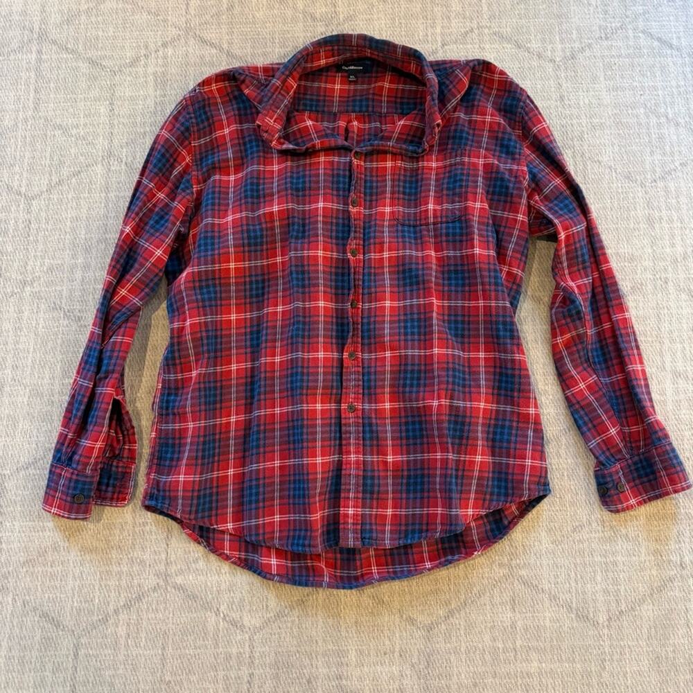 Croft & Barrow Red and Blue Plaid Shirt XL